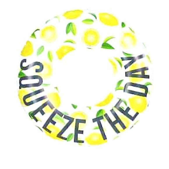 Other - Pool Candy Lemon Print "Squeeze the day" Large Pool Tube